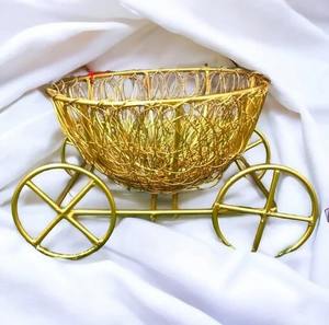 Cesta de Almacenamiento Redonda de Metal de Primera Calidad con Recubrimiento de Polvo Blanco, Plegable y Ecológica - Product Image 5