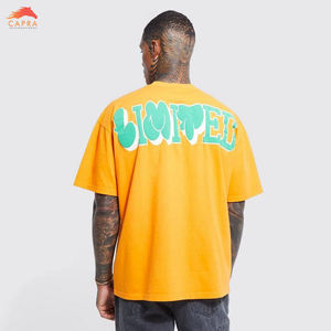 Productos más vendidos Nueva moda Peso ligero Reciclar algodón Hombres Puff Impreso Camiseta/Directo Hecho en fábrica Mangas cortas - Product Image 2