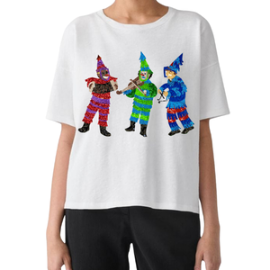 เสื้อยืดผู้หญิงและเด็กผู้หญิงใส่ทำงานด้วยเลื่อมชุดรูปแบบมาร์ดิกราส์สวมใส่สบาย - Product Image 2