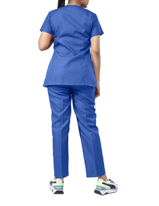 Wholesale Unisex <b>Nurse</b> Uniform 2 Piece Jersey Spandex Stretch Scrub Set Custom Logo Hospital Medical Scrub Jogger Sets - Product Image 3