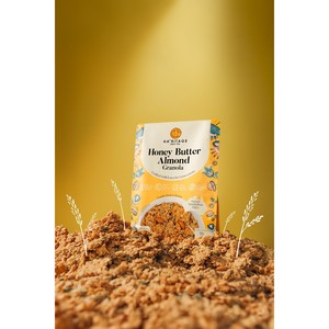 HA'RITAGE Granola de Miel, Mantequilla y Almendras 216g |   Cereal Instantáneo para el Desayuno, Alto en Fibra, Alto en Proteínas, Sin Gluten, Sin Azúcar - Product Image 2