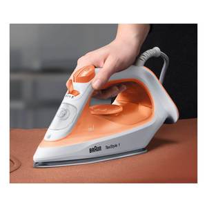 Plancha de Vapor Antiadherente TEXSTYLE 1 SI1009OR 1900W Naranja y Blanca 0127407000 - Product Image 5