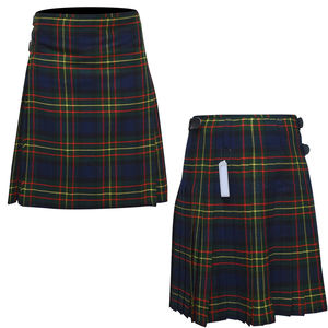 Usine en gros personnalisé Style britannique écossais Plaid tissé Double face sergé teint en fil uniforme scolaire jupe tissu Kilts - Product Image 5