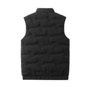 OEM personnalisé hommes décontracté matelassé polaire à capuche gilet chaud doudoune pour hiver Streetwear avec des conceptions personnalisées - Product Image 3