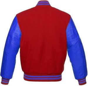 Manufacturer Wholesale Men's Single-Breasted Varsity Jacket Stand <b>Hoodie</b> Letter Graphic High Quality <b>Thin</b> Winter University - Product Image 2