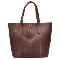 Bolso Tote de Cuero Genuino de Alta Calidad para Mujer, Hecho a Mano, Gran Capacidad, para Trabajo, Viajes, Invierno, Primavera, Verano, Otoño, Estilo Vintage