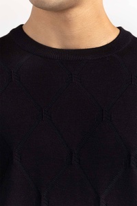 Suéter de Lana Tejido a Mano con Cuello Alto para Hombre, Diseño de Invierno, Transpirable y Moderno - Product Image 3
