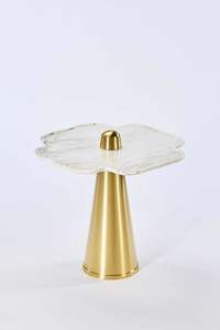 2023 Recién llegado, mesa auxiliar con acabado dorado, diseño personalizado, decoración del hogar, muebles de mesa auxiliar y café - Product Image 5