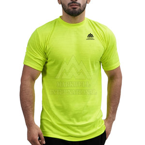 Camisetas cómodas de gimnasio para hombres 100% algodón Color sólido Hecho en Pakistán Material duradero - Product Image 1