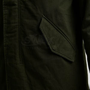 Ventes en gros de parkas à queue de poisson pour hommes de haute qualité avec logo personnalisé, couleurs unies, veste personnalisée à queue de poisson - Product Image 6