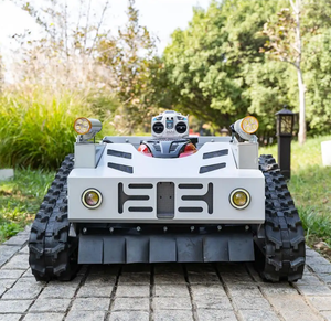 Nouveau STOCK Tondeuse à gazon chenillée multifonctionnelle de qualité industrielle à moteur 2 temps avec télécommande intelligente et désherbeur rotatif à 360 degrés pour jardin - Product Image 1