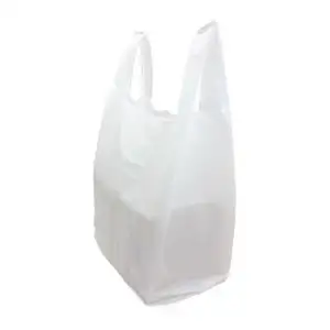 Fornecedor de sacolas plásticas HDPE para compras pesadas com design de sacola de transporte