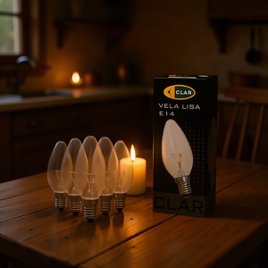 Clear Candle Style E14 Incandescent <b>Bulb</b> 60W - Product Image 3