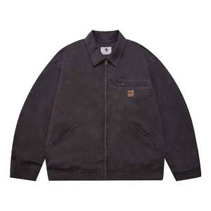 Veste bomber en laine et polyester en gros, respirante, écologique, coupe-vent, séchage rapide, veste de travail pour hommes, nouvelle collection hiver 2023 - Product Image 4