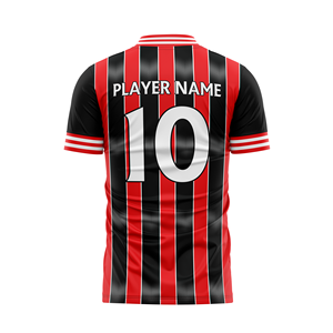 เสื้อฟุตบอลแบบซับลิเมชั่น เสื้อฟุตบอลชาย เสื้อทีมแบบกำหนดเอง ผ้าโพลีเอสเตอร์ 100% ระบายเหงื่อได้ดี ป้องกันรังสียูวี - Product Image 5