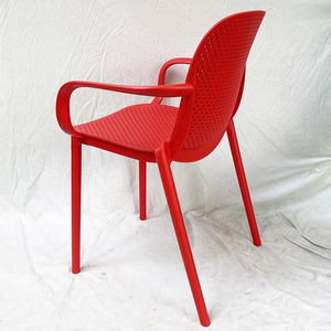 Modern Farmhouse Style <b>Plastic</b> <b>Dining</b> <b>Chair</b> Armrests ST3017 Light Stackable for Home Restaurants Living Rooms Various Colors - Product Image 5
