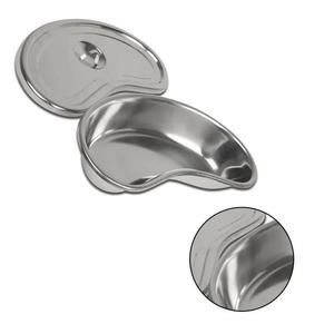 Plateau manuel de rein de cuvette de bassin creux chirurgical d'hôpital fait de source d'alimentation manuelle durable d'acier inoxydable - Product Image 3