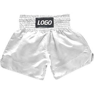 กางเกงขาสั้นมวยไทยแบบสั่งทำสำหรับทุกเพศผ้าโพลีเอสเตอร์/ ผ้าฝ้ายระบายอากาศน้ำหนัก240กรัม - Product Image 3