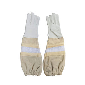 Cómodos guantes de apicultura con mangas largas Buen material de cuero Ropa de seguridad - Product Image 3
