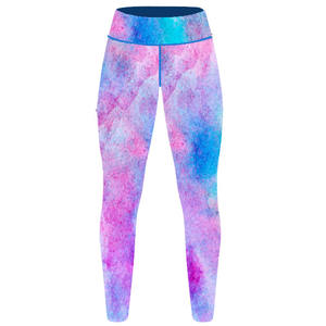 Women's High-Waist Mid-Waist Yoga <b>Leggings</b> Solid Color Graphic Print Sublimation Embroidery Screen Digital Printing <b>Knitted</b> - Product Image 1