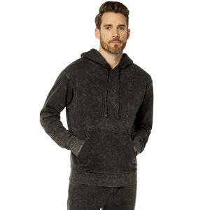 Sudadera con Capucha Básica Personalizada para Hombre, de Algodón Grueso Lavado, Estilo Vintage, con Efecto Desgastado y Lavado Ácido - Product Image 4