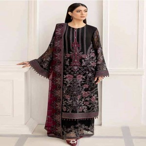 Super lujo FLOSSIE vestidos de gasa sin costuras de alta calidad Original Pakistán trajes de marca con estilo hermoso para bodas - Product Image 5