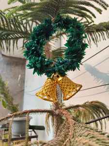 Adorno de árbol hecho a mano, rebanada de madera, decoración rústica de Navidad, decoración de vacaciones hecha a mano, regalo para él/ella, colgar el árbol - Product Image 6