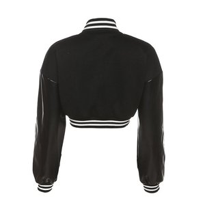 แจ็กเก็ตทีมเบสบอลสไตล์ผู้หญิงเสื้อผ้าลำลองระบายอากาศได้ดีดีไซน์เรียบร้อย - Product Image 4