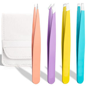 Pince à sourcils en acier inoxydable Pointe inclinée Pointe pointue Pince à sourcils dans les dernières conceptions - Product Image 3