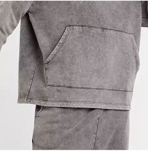 Casual And Outdoor Usage Men Acid Wash Tracksuit High Demanded Product Plain Dyed Men Acid Wash Tracksuit OEM Services - Product Image 6