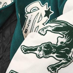 Vente en gros de vestes universitaires personnalisées pour hommes, belle veste de sport en laine décontractée, couleur unie, beau Letterman, Pakistan bon marché - Product Image 6