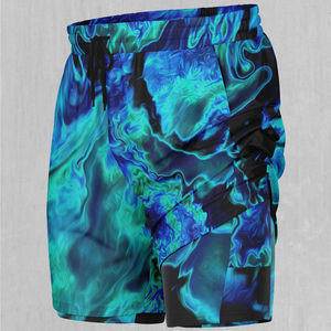 Pantalones cortos con estampado de transferencia de calor para hombre, poliéster 2025, color personalizado, 100%, de secado rápido, transpirable, informal, para gimnasio, OEM, novedad - Product Image 6