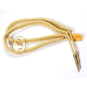 High Quality Gold-colored Knotted Cord Aiguillettes for Aviation Uniform | Ceremonial Golden Aiguillette for Pilot Uniforms - Product Image 4
