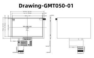 5 inch TFT LCD, 800x480 Độ phân giải st7262 điều khiển RGB giao diện 40-Pin kết nối góc nhìn rộng IPS công nghệ - Product Image 6