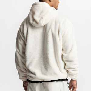 High Quality Light Winter Outdoor Plus Size <b>Sherpa</b> Fleece <b>Hoodie</b> Oversized Heavyweight Custom <b>Men</b> Pullover <b>Hoodie</b> - Product Image 3