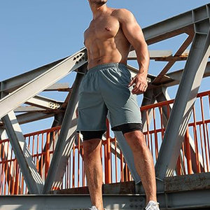 Pantalones cortos de gimnasio para hombre, novedad, color sólido, estilo callejero, hechos a medida, venta al por mayor para adultos - Product Image 6