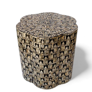 Taburetes Hechos a Mano con Incrustaciones de Nácar, Muebles de Asiento con Incrustaciones de Concha para un Estilo de Hogar de Lujo - Product Image 2