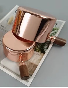 Tazas medidoras de último diseño, medidas grabadas, mango corto de madera, herramientas de cocina duraderas de grado superior, Juego de 4 Uds. - Product Image 6