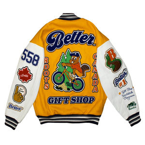 Veste de baseball en denim streetwear personnalisée pour hommes - Grandes tailles, couleurs et logo personnalisés, style urbain - Product Image 2
