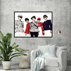 Affiches modernes SHINee avec cadre noir pour décoration murale - Product Image 1