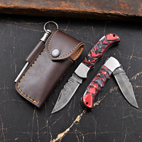 Couteau pliant EDC en acier inoxydable, acier à haute teneur en carbone, manche en Micarta, qualité DIY, multifonctionnel, camping en plein air, fabricant OEM