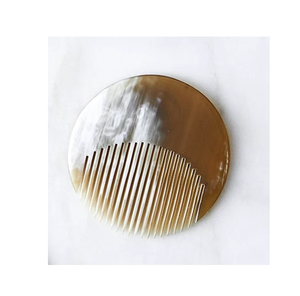 Peine de cuerno de búfalo marrón natural Peine de cuerno de buey Peine de cuerno de vaca para cabello color blanco en buen pulido - Product Image 5