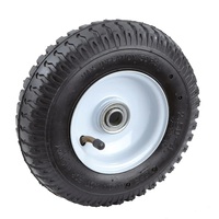 Roues de remplacement pneumatiques robustes de haute qualité 2.50-4 pour chariots à main et chariots à roulettes - Fabriquées en acier et caoutchouc, capacité 100 lbs