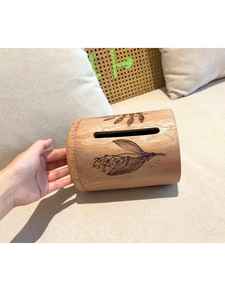 Luxury Durable Walnut Tissue <b>Box</b> | Modern Wooden <b>Paper</b> Holder for Bathroom Living Room | Desktop <b>Storage</b> Case Home Decor - Product Image 4