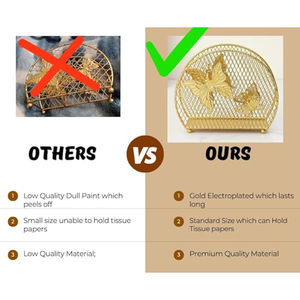 Papillon Designer Or Porte-Serviettes Rond Porte-Serviettes Antique Table Décor Porte-Serviettes Pour Les Fêtes De Noël Décor - Product Image 6