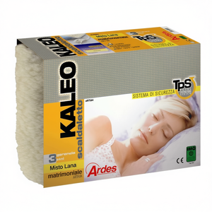 Scaldasonno KALEO Misto Lana de dos plazas, Lana, Poliéster Beige ARTK84 - Product Image 2