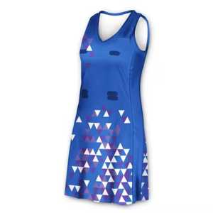 Jersey de Netball con estampado elegante con material que absorbe la humedad Tela transpirable de color personalizable para partidos intensos - Product Image 5