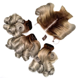 Chất Lượng Cao Blonde 613 Màu Sắc Việt Trinh Nữ Nhân Tóc Đóng Cửa Thiết Lập Tóc Dệt Phần Mở Rộng Máy Đôi Sợi Ngang - Product Image 3