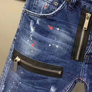 Nouvelle conception de survêtement d'hiver pour homme, coupe-vent respirant, séchage rapide, coupe régulière, taille haute, denim élastique, longueur complète, streetwear - Product Image 4