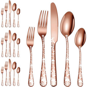 Juego de cubiertos de acero inoxidable, cuchara de ensalada real, tenedor, juego de cubiertos, cocina y mesa, juego de cuchara para servir comida - Product Image 4